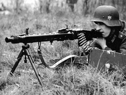 Soldado con una MG-42
