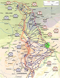 Avance aliado sobre el Rhin 1945