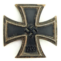 Cruz de hierro de primera clase concava 65 Klein & Quenzer, Idar/Oberstein variante 2