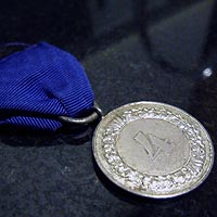 Vista trasera Medalla 4 años