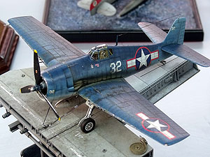 Diorama F6F Hellcat Segunda Guerra Mundial