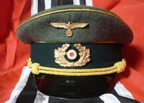 Gorra de general del Heer (Reproducción) - Militaria Wehrmacht Info