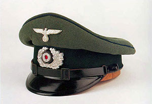 Gorra con visera de NCO's Medico de la Wehrmacht