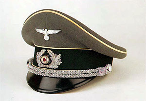 Gorra con visera de Oficial de la Wehrmacht